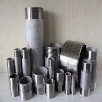 BS NPT Two Male Galvanized Carbon Steel Pipe Fittings Black Long Nipples Equal GI Male Iron Threaded Female Pipe Nipple Socket