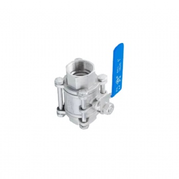 Generally use stainless steel Manual CF8 3PC threaded ball valve